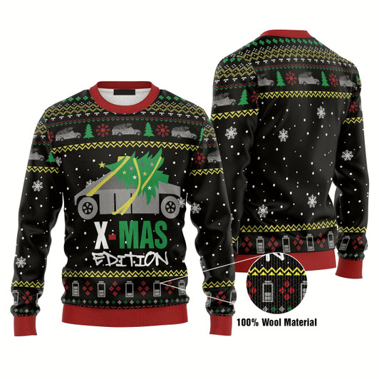 Goofygearprints Cybertruck Edition Christmas Ugly Sweater