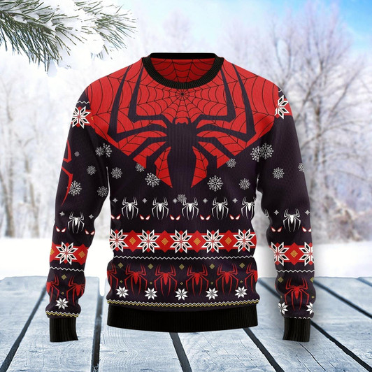 Goofygearprints Spider Season To Be Spidey Christmas Funny Ugly Sweater