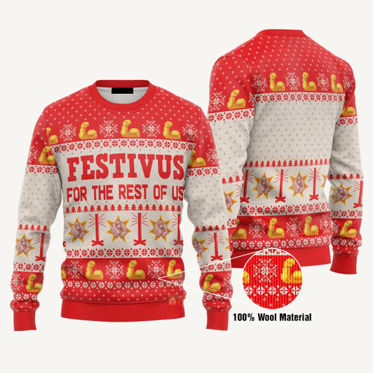 Goofygearprints Festivus For The Rest Of Us Ugly Christmas Sweater For Men & Women Style 2