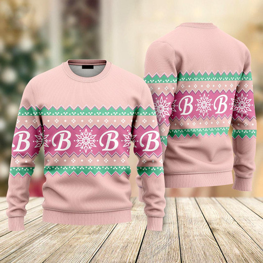 Goofygearprints Pink Baby Girl Christmas Sweaters For Women, Gift for Christmas