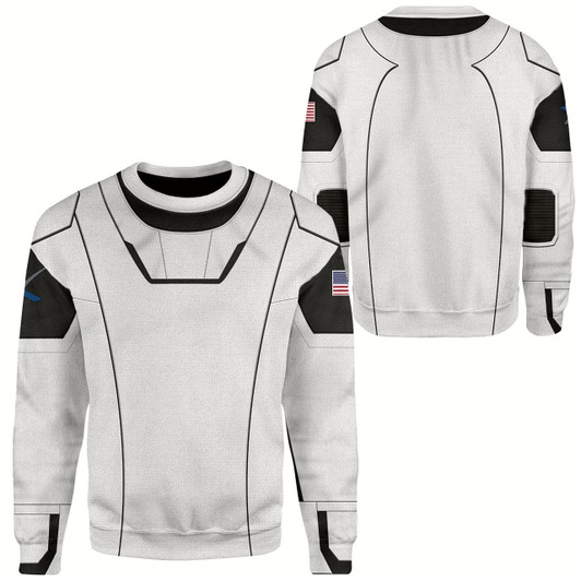 Goofygearprints 3D Spacesuit Space Force Pullover Ugly Sweater, Gift for Men Women Christmas