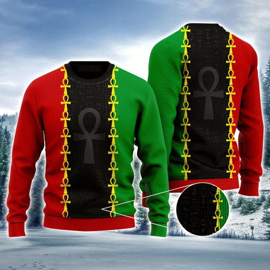 Goofygearprints Afro Christmas Ugly Sweater, African Ugly Sweater, Family Christmas Ugly Sweater For Men & Women, Perfect Gift For Christmas