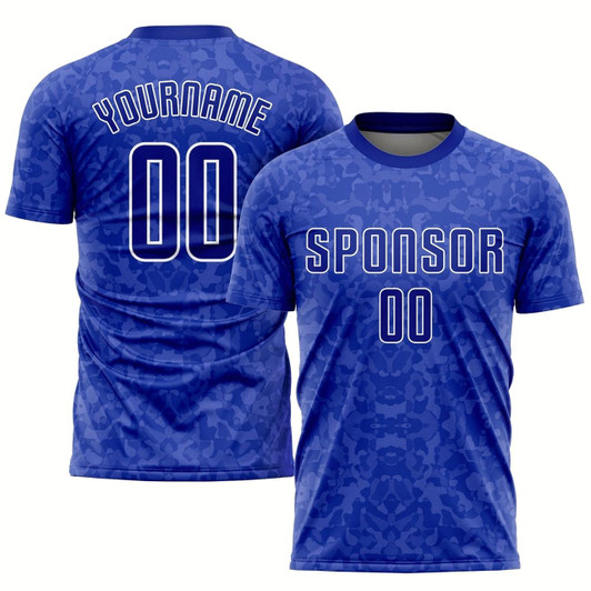 Goofygearprints Royal Royal White Sublimation Soccer Uniform Jersey, Custom Team Soccer Jersey Shirt