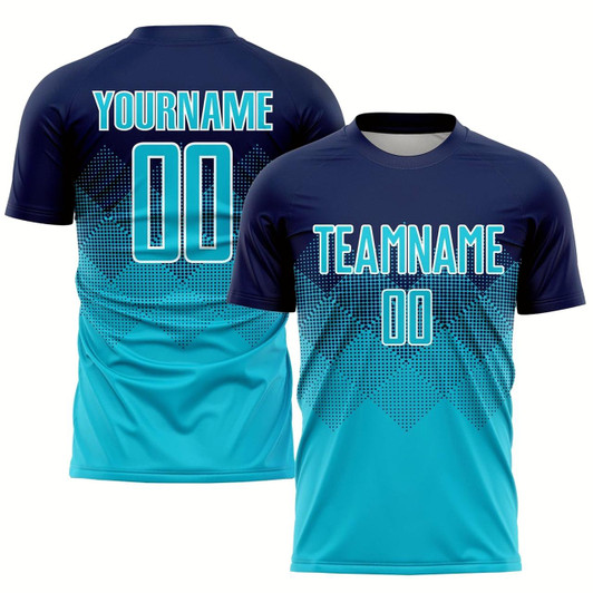 Goofygearprints Navy Lakes Blue White Sublimation Soccer Uniform Jersey, Custom Team Soccer Jersey Shirt