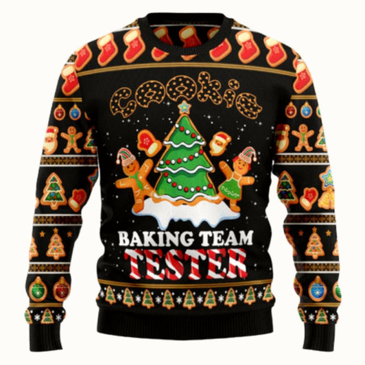 Goofygearprints Gingerbread Tester Ugly Sweater - Christmas sweater gift