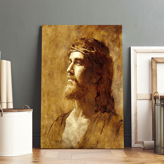 Jesus King Of Kings Canvas Art Christian Wall Decor Depicting Jesus Christ’s Sovereign Kingship And Divine Majesty