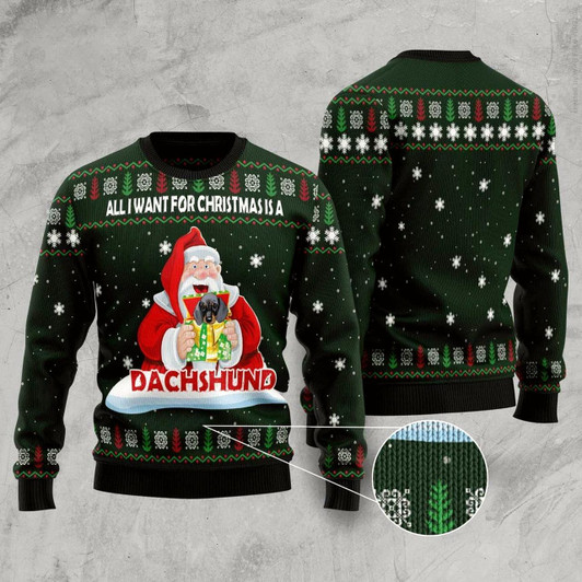 Goofygearprints Dachshund Gift Ugly Christmas Sweater, Funny Xmas Sweater, Sweater Xmas