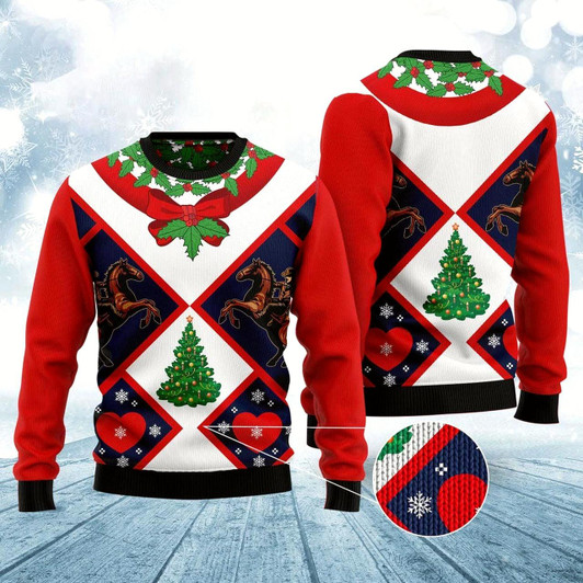 Goofygearprints Cowboy Ugly Christmas Sweater, Funny Xmas Sweater, Sweater Xmas