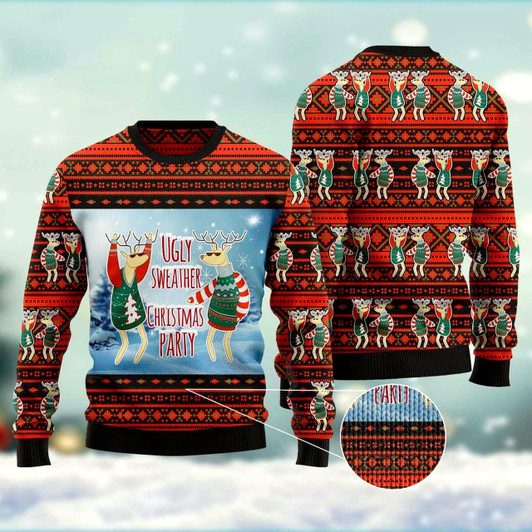 Goofygearprints Christmas Party Ugly Christmas Sweater, Funny Xmas Sweater, Sweater Xmas