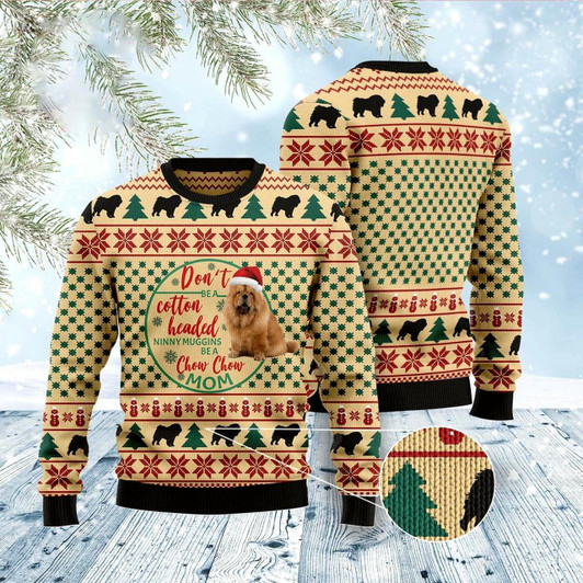 Goofygearprints Chow Chow Mom Ugly Christmas Sweater, Funny Xmas Sweater, Sweater Xmas