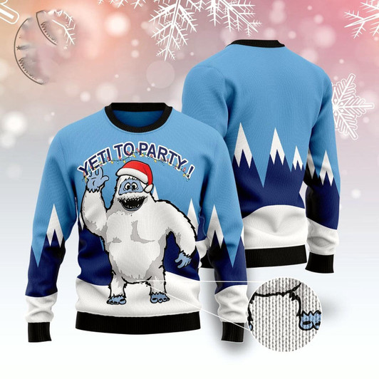 Goofygearprints Bigfoot Party Ugly Christmas Sweater, Funny Xmas Sweater, Sweater Xmas