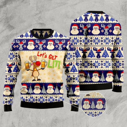 Goofygearprints Beer Ugly Christmas Sweater, Funny Xmas Sweater, Sweater Xmas