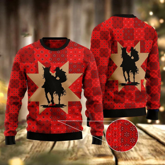 Goofygearprints Amazing Cowgirl Ugly Christmas Sweater, Funny Xmas Sweater, Sweater Xmas
