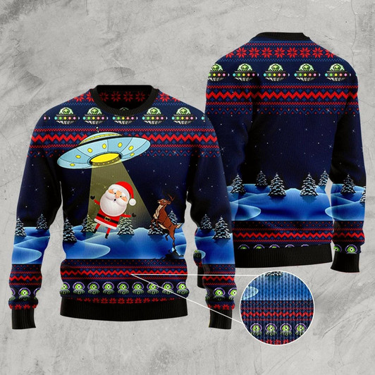 Goofygearprints Alien Ugly Christmas Sweater, Funny Xmas Sweater, Sweater Xmas