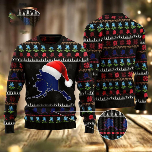 Goofygearprints Alaska Christmas Ugly Christmas Sweater, Funny Xmas Sweater, Sweater Xmas