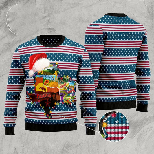 Goofygearprints Texas Xmas Ugly Christmas Sweater, Funny Xmas Sweater, Sweater Xmas