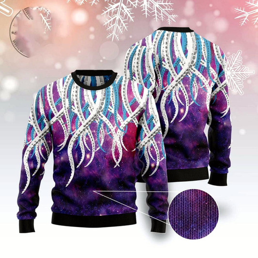 Goofygearprints Octopus Galaxy Ugly Christmas Sweater, Funny Xmas Sweater, Sweater Xmas