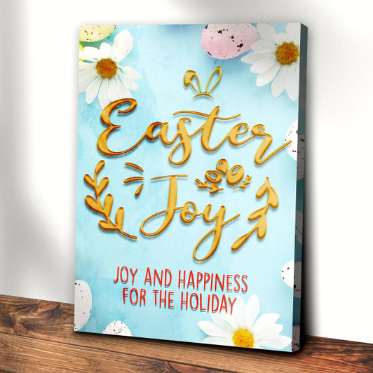 Easter Joy Canvas Art Religious Wall Decor Featuring The Joy And Rebirth Of Christ's Resurrection And The Promise Of