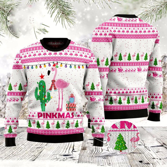 Goofygearprints Merry Pinkmas Ugly Christmas Sweater, Funny Xmas Sweater, Sweater Xmas