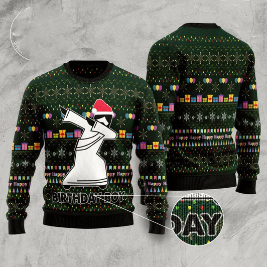 Goofygearprints Merry Christmas Jesus Birthday Boy Ugly Christmas Sweater, Funny Xmas Sweater, Sweater Xmas
