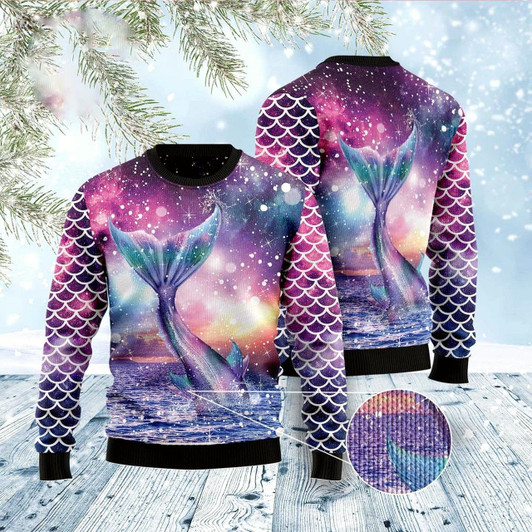 Goofygearprints Mermaid Soul Ugly Christmas Sweater, Funny Xmas Sweater, Sweater Xmas