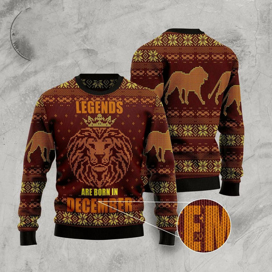 Goofygearprints Legends December Ugly Christmas Sweater, Funny Xmas Sweater, Sweater Xmas