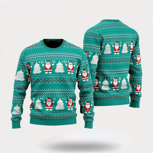 Goofygearprints Spread Holiday Cheer With Santa Claus Ugly Christmas Sweater, Best Gift For Holiday, Christmas Crewneck Sweater, Christmas Winter Fashion