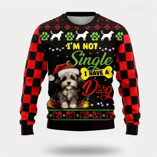 Goofygearprints Pet Dog Sweater, Happy Havanese DogUgly Christmas Sweater, Gift For Dog Love, Winter Fashion