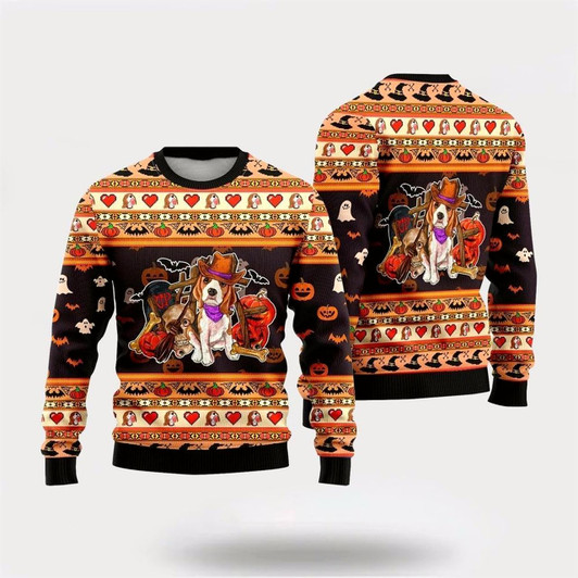 Goofygearprints Pet Dog Sweater, Beagle Dog HalloweenUgly Christmas Sweater, Gift For Dog Love, Winter Fashion