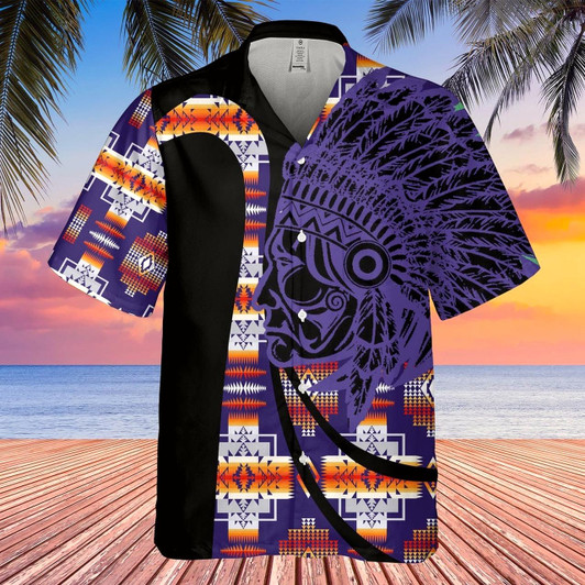 Goofygearprints Native American Hawaiian Shirt, Mystery Legend Hawaiian Shirt, Native American Chief Shirt, Native Pattern Shirt