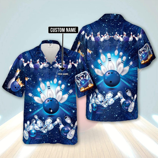 Goofygearprints Hawaiian Bowling Shirt, Custom Funny Bowling Shirts With Names, Custom Bowling Shirt, Button Up Bowling Shirts