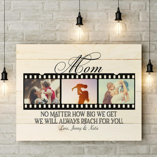 Personalized Mom Canvas Best Mom Ever Mother'S Day Gift For Mom Custom Photo Collage, I Love You Mom