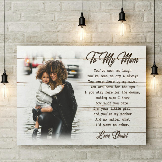 Personalized Mom Canvas Daughter&Mother Custom Canvas Mother'S Day Gift, Thoughtful Gift From Daughter
