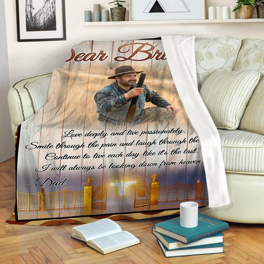 Personalized Sympathy Blanket For Loss Of Dad Message From Dad Memorial Blanket For Loss Of Dad Father In Heaven Sympathy Gift For Loss Of Father Dad Remembrance