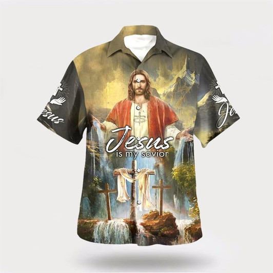 Goofygearprints Christian Hawaiian Shirt, Jesus Is My Savior 2 Hawaiian Shirt, Christian Aloha Shirt