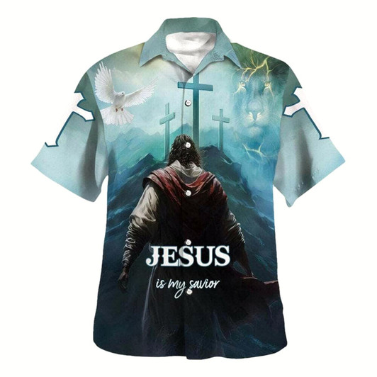 Goofygearprints Jesus Is My Savior Have Faith Hawaiian Shirt For Men, Christian Hawaiian Shirt, Gift For Christian