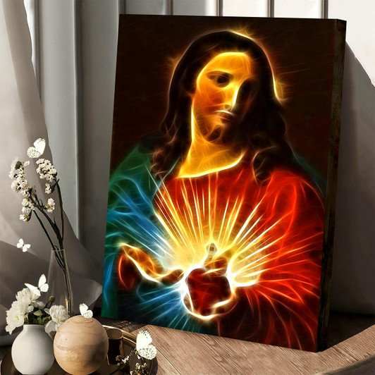 Please Believe In Me Christian Canvas Wall Art Featuring Jesus Christ Offering Comfort And Hope Through Faith
