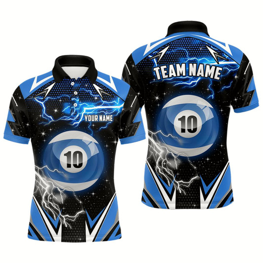 Goofygearprints 10 Ball Pool Billiard Jerseys For Men Custom Billiard Polo Shirts Team League Billiard Shirts