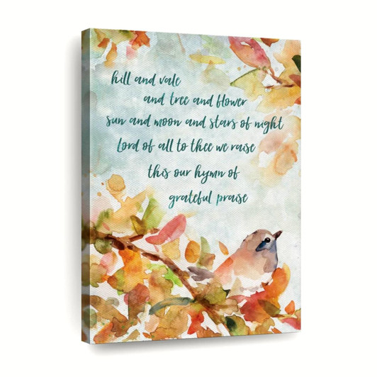 Hymn Of Praise Bird Wall Art Canvas For Living Room Christian Wall Decor Inspirational Christian Artwork