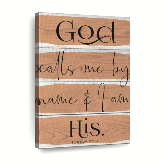 God Calls Me By Name Wall Art Canvas For Living Room Christian Wall Decor Inspirational Religious Artwork