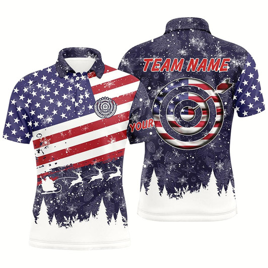 Goofygearprints Funny Christmas Us Archery Target Custom Polo Shirts For Men Best Archery Christmas Shirts Ever Style 1