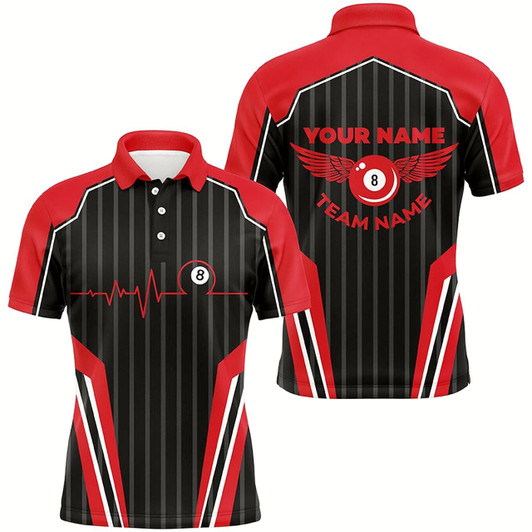 Goofygearprints Multicolor Billiard Jerseys For Men Custom Billiard Polo Shirts, Billiard Tournament Team Shirts Style 2