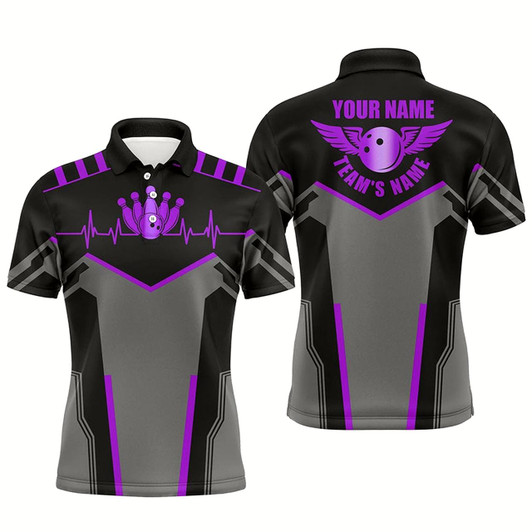 Goofygearprints Bowling Shirts For Men Custom Name And Team Name Bowling Ball And Pins, Team Bowling Shirts Style 2