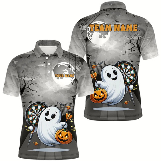 Goofygearprints Funny Ghost Halloween Darts Shirts For Men Custom Unique Halloween Gifts For Darts Lover Style 1