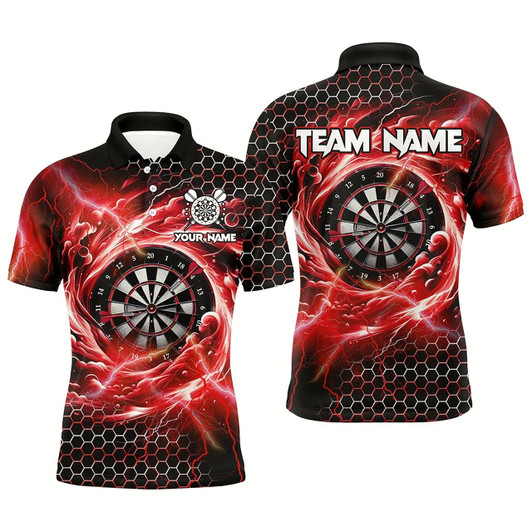 Goofygearprints Funny 3D Dartboard Storm Thunder Custom Darts Shirts For Men Team League Darts Jerseys Style 1