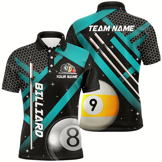 Goofygearprints Black Jerseys Billiard 8 Ball & 9 Ball Men Pool Shirts Custom Unique Billiard Uniform Style 1