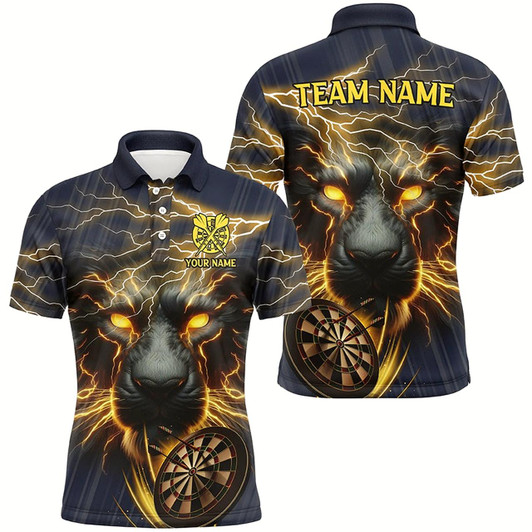 Goofygearprints Darts Storm Panther 3D Printed Darts Shirts For Men Custom Darts League Team Jerseys
