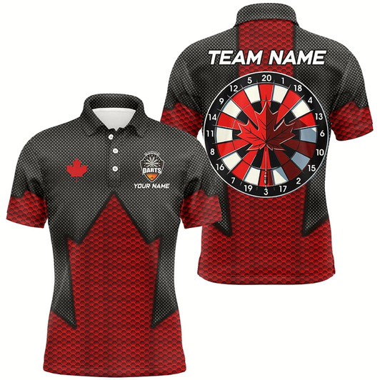 Goofygearprints Personalized Canadian Patriotic Darts Shirts For Men Custom Canada Darts Tournament Team Jerseys