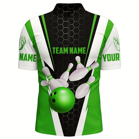Goofygearprints Bowling Shirts For Men Custom Name And Team Name Strike Bowling Ball And Pins, Team Bowling Shirts Style 1