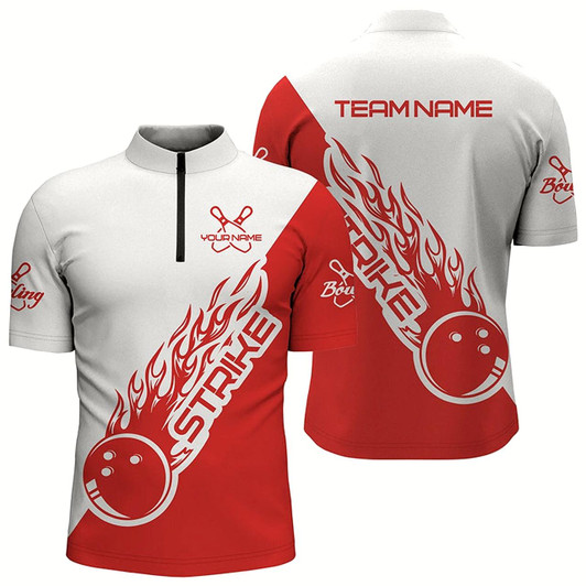 Goofygearprints Custom Bowling Shirts For Men And Women, Bowling Team Shirts Bowling Strike Style 4